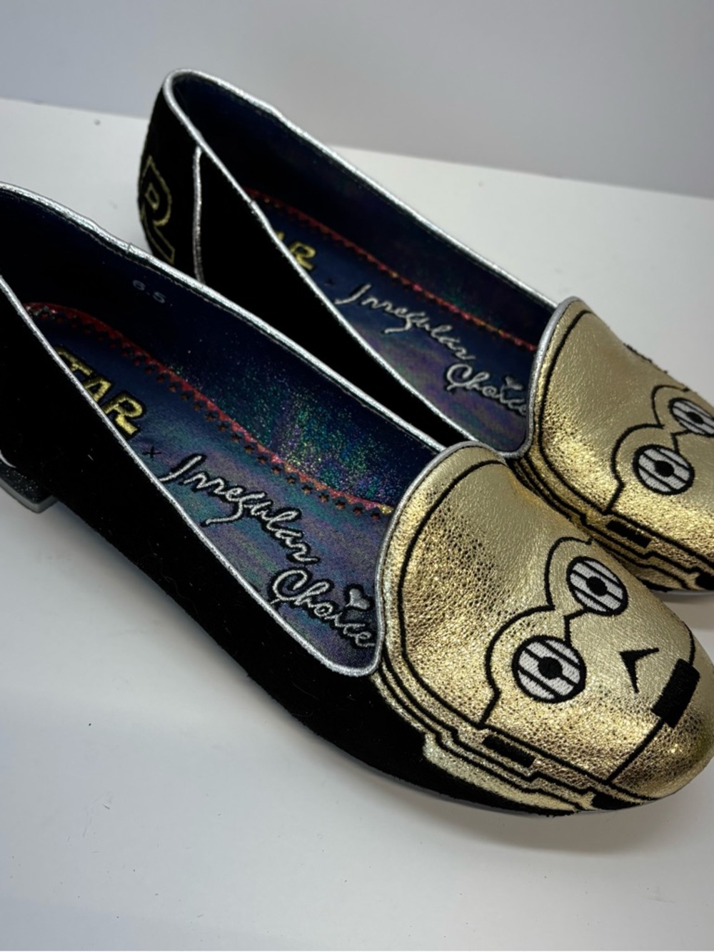 Disney Parks STAR WARS Irregular Choice C3PO Women's Loafer Shoes Size 6.5 - Picture 6 of 10